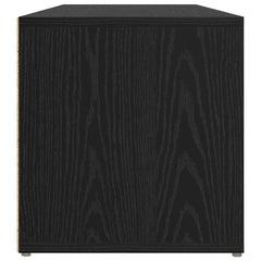 vidaXL TV Cabinet Set 72 x 35 x 37 cm Black Engineered Wood 6