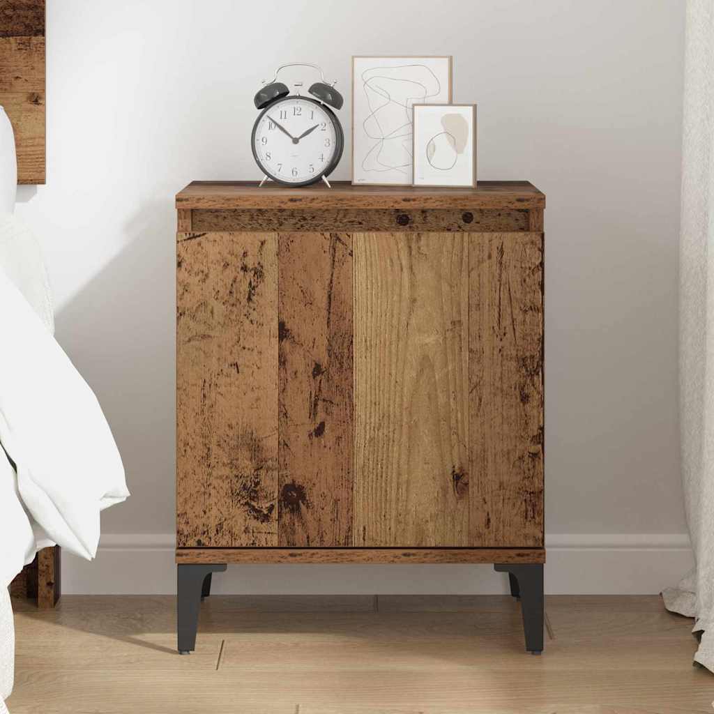 vidaXL Bedside Cabinet Old Wood 40 x 30 x 50 cm Engineered Wood 4