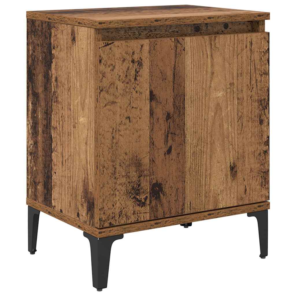 vidaXL Bedside Cabinet Old Wood 40 x 30 x 50 cm Engineered Wood 2