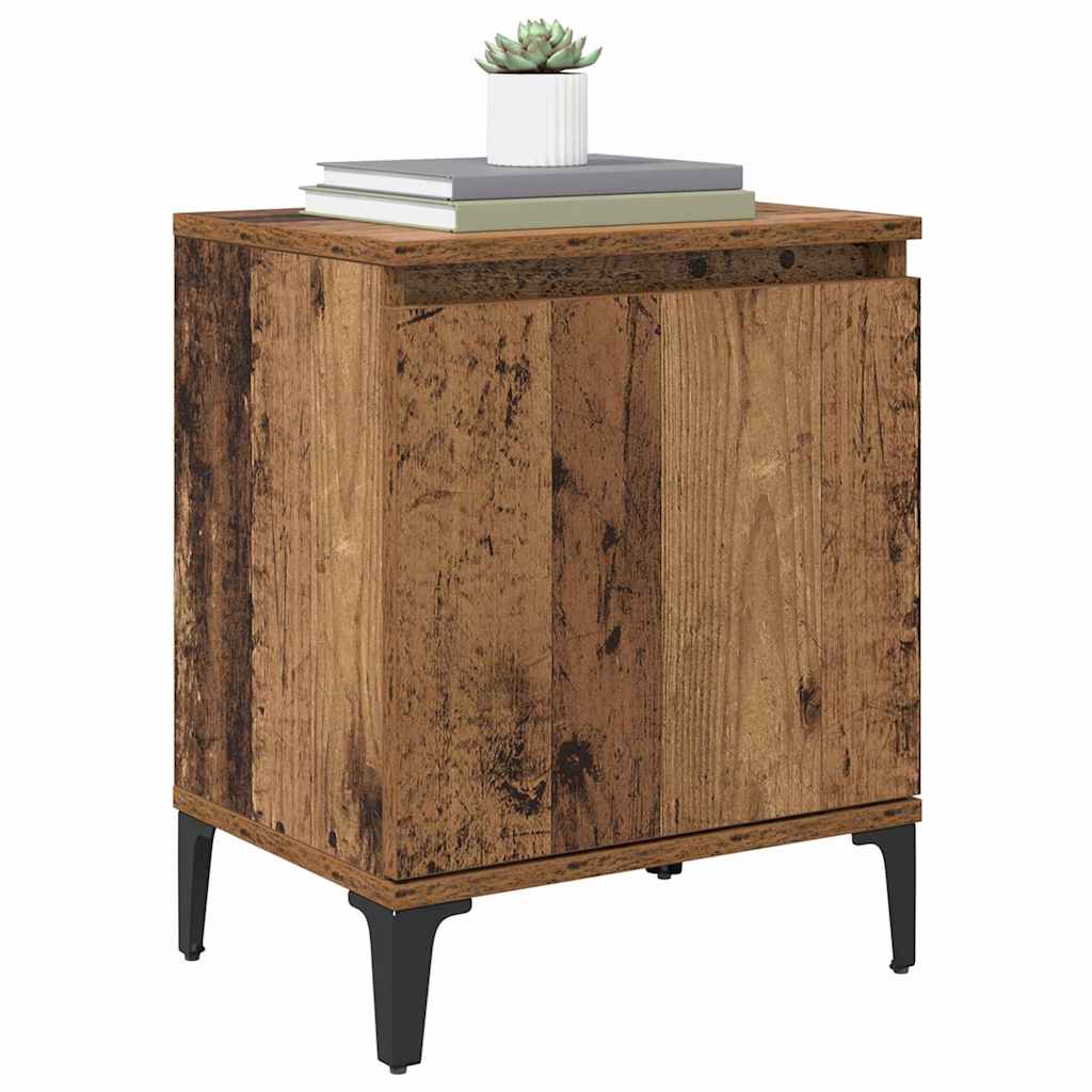 vidaXL Bedside Cabinet Old Wood 40 x 30 x 50 cm Engineered Wood 3