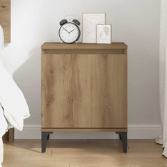 vidaXL Bedside Cabinet Artisan Oak 40 x 30 x 50 cm Engineered Wood 4