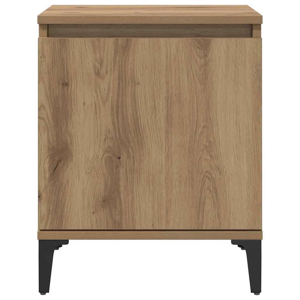 vidaXL Bedside Cabinet Artisan Oak 40 x 30 x 50 cm Engineered Wood 6
