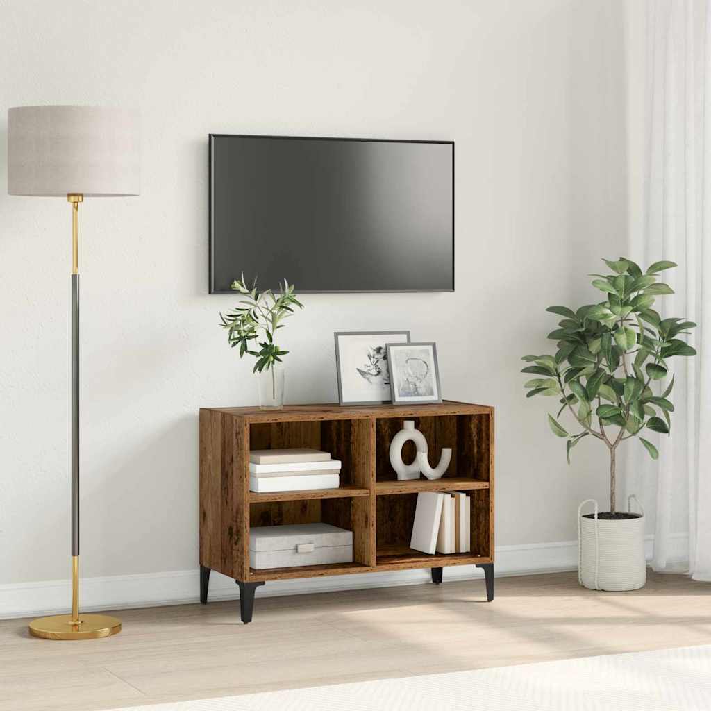 vidaXL TV Cabinet Set Wall-mounted Brown Engineered Wood 1