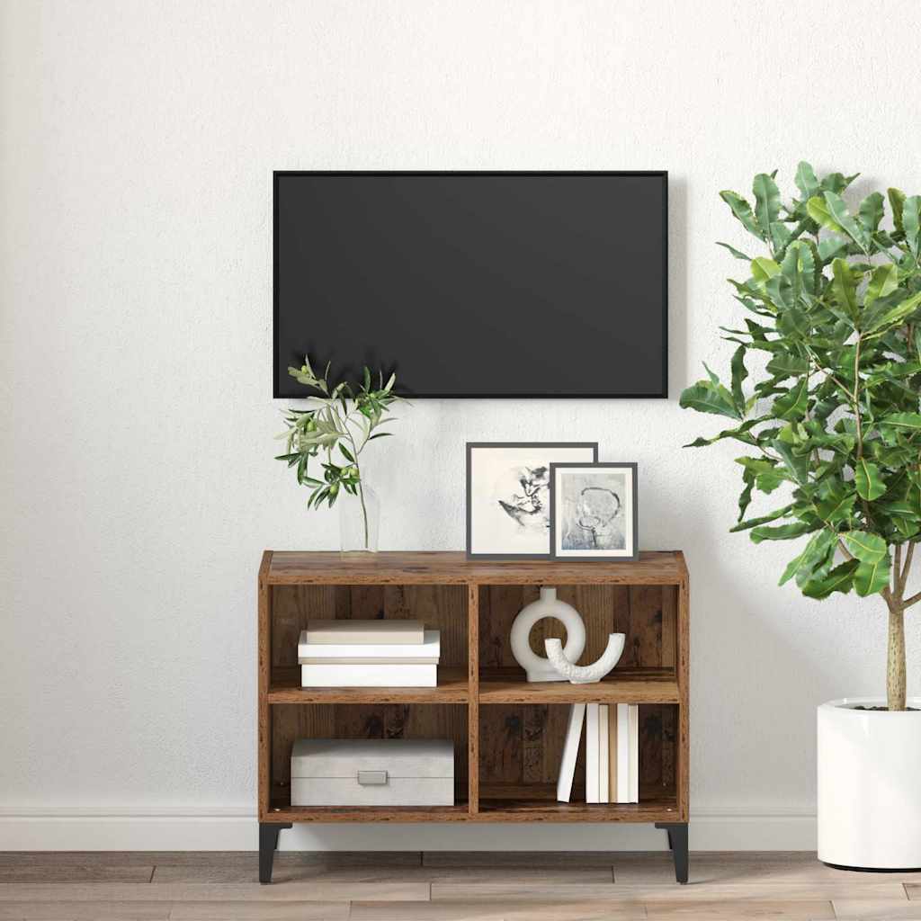 vidaXL TV Cabinet Set Wall-mounted Brown Engineered Wood 4
