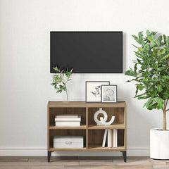 vidaXL TV Cabinet Set Brown Engineered Wood 4