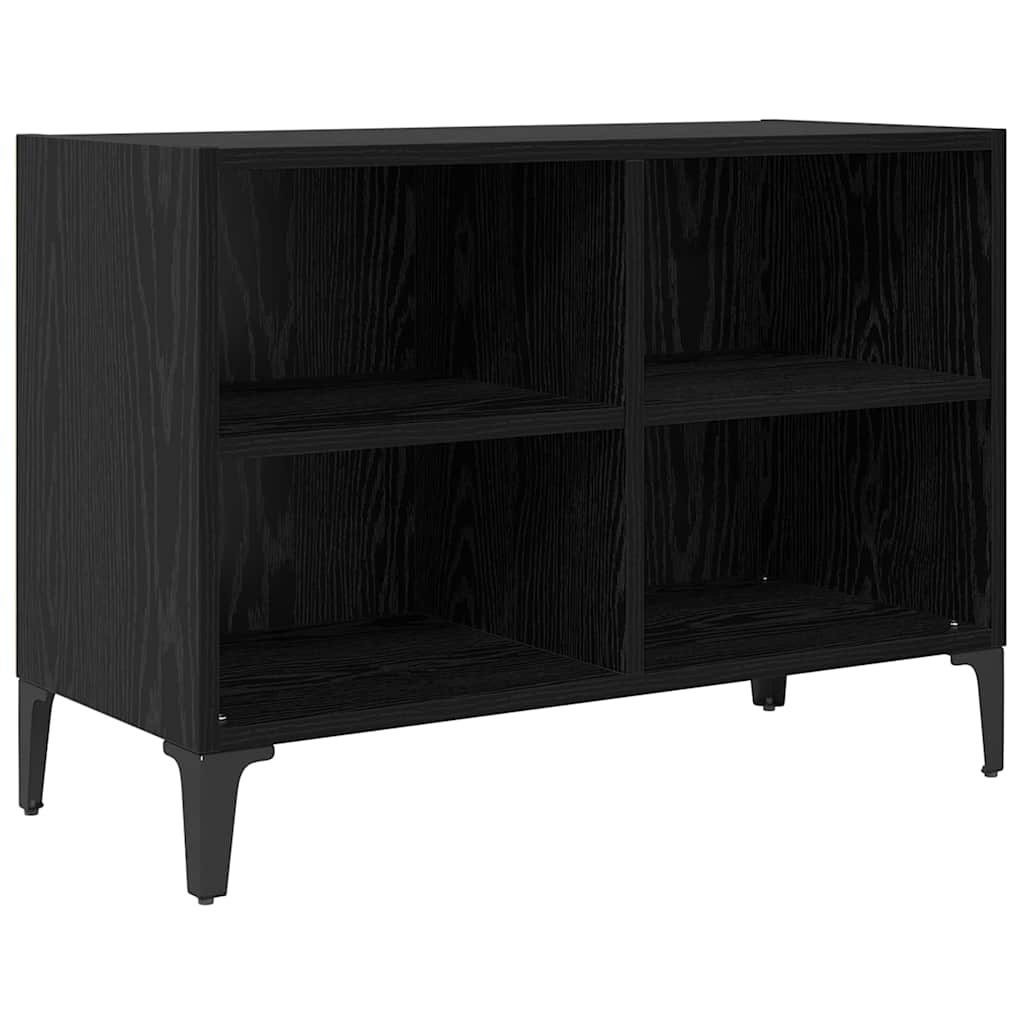 vidaXL TV Cabinet Set Wall-mounted Black Engineered Wood 2