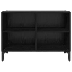 vidaXL TV Cabinet Set Wall-mounted Black Engineered Wood 5