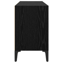 vidaXL TV Cabinet Set Wall-mounted Black Engineered Wood 6