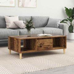 vidaXL Coffee Table Old Wood 102 x 55 x 35 cm Engineered Wood 1