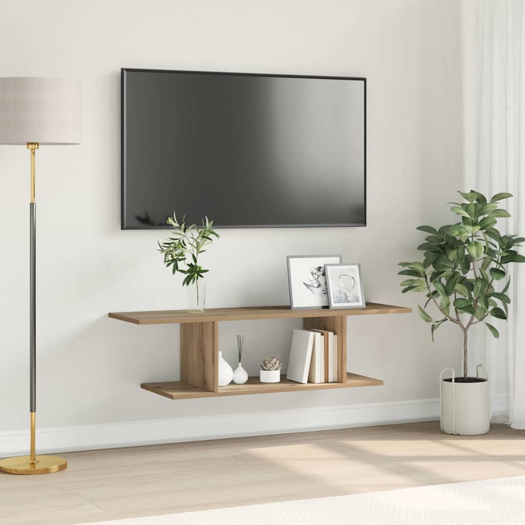 vidaXL TV Cabinet Set 102 x 35 x 35 cm Artisan Oak Engineered Wood 1