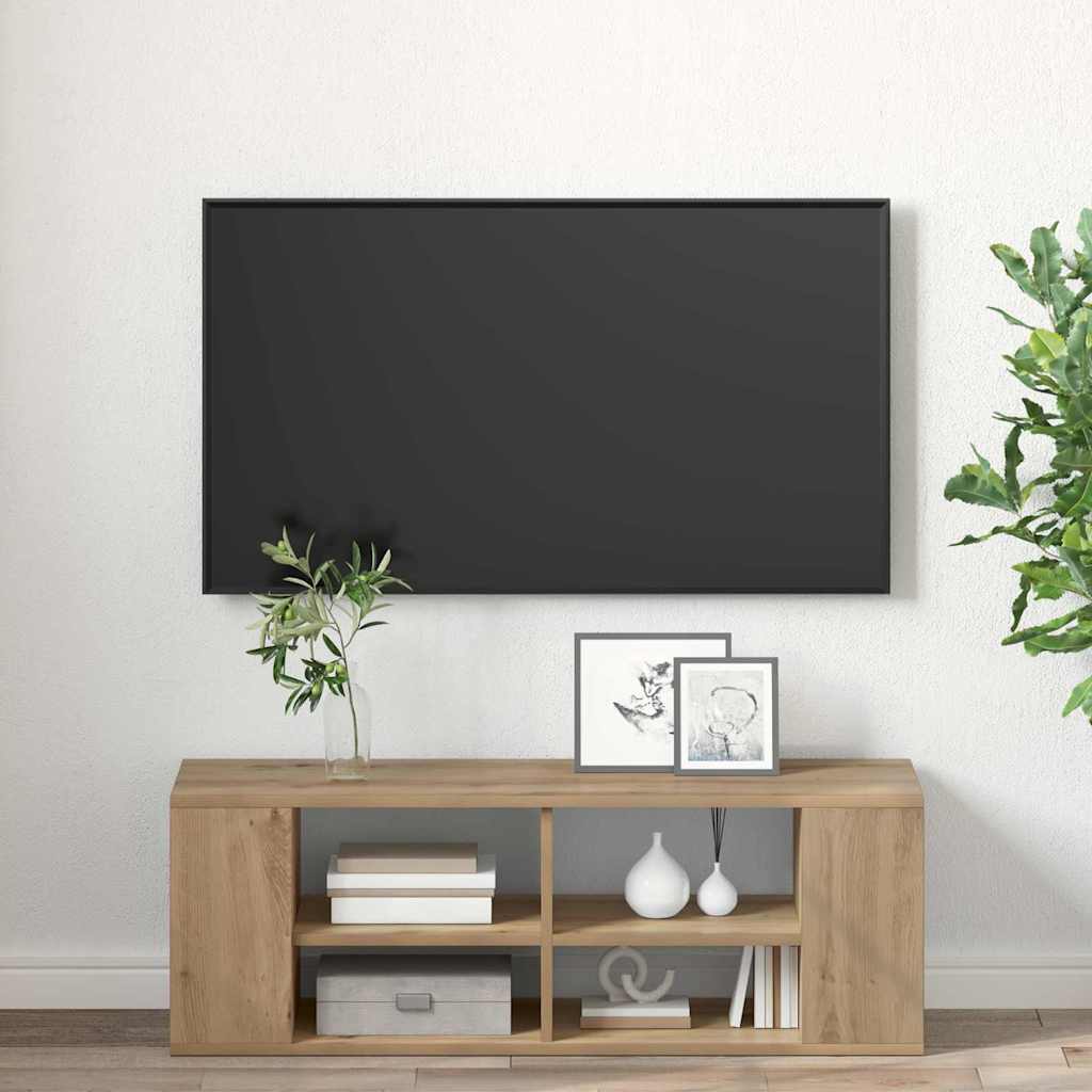 vidaXL TV Cabinet Set 102 x 35 x 35 cm Artisan Oak Engineered Wood 4