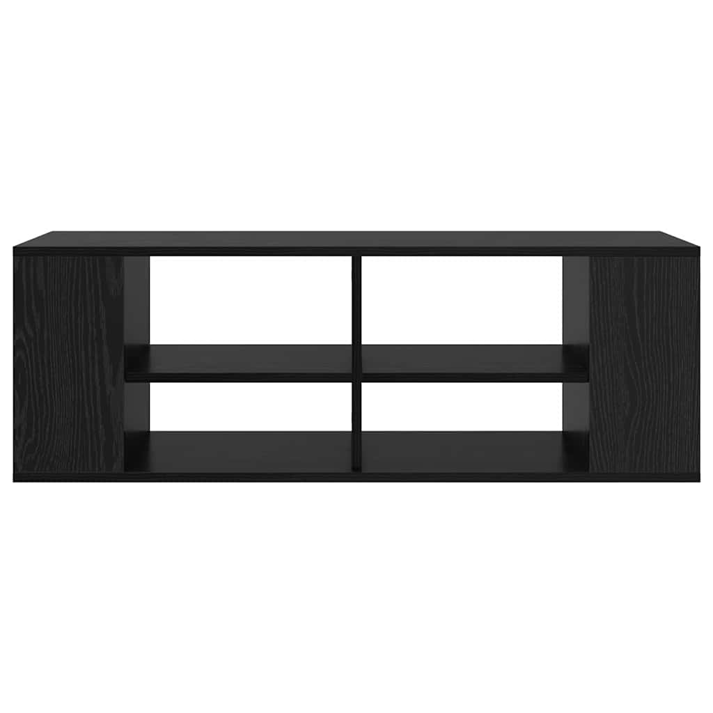 vidaXL TV Cabinet Set 102 x 35 x 35 cm Black Oak Engineered Wood 5