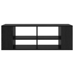 vidaXL TV Cabinet Set 102 x 35 x 35 cm Black Oak Engineered Wood 5