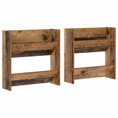 vidaXL Shoe Cabinet 2 pcs 60 x 18 x 60 cm Engineered Wood Old Wood 2