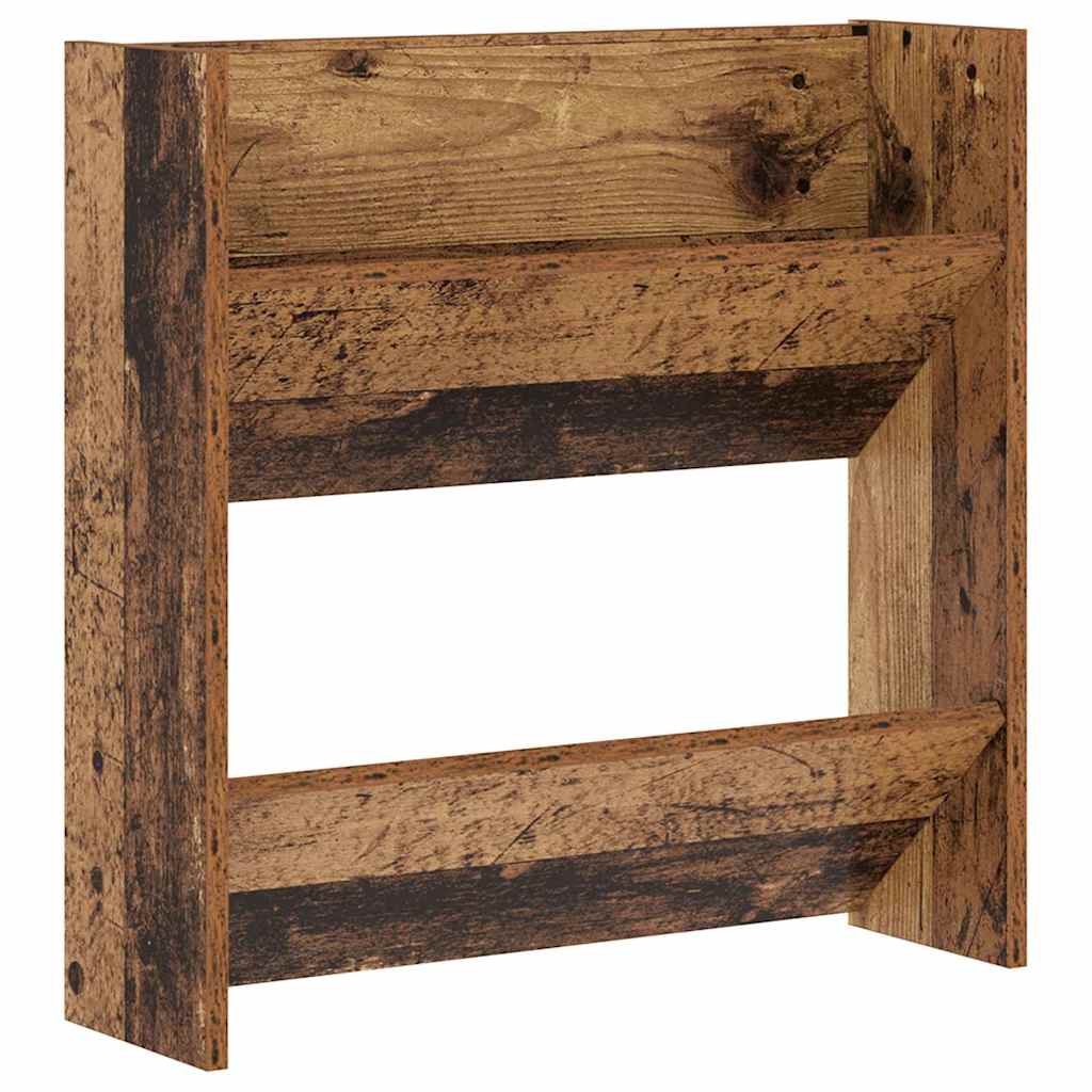 vidaXL Shoe Cabinet 2 pcs 60 x 18 x 60 cm Engineered Wood Old Wood 5