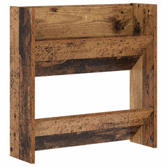 vidaXL Shoe Cabinet 2 pcs 60 x 18 x 60 cm Engineered Wood Old Wood 5