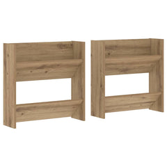 vidaXL Shoe Cabinet 2 pcs 60 x 18 x 60 cm Engineered Wood Artisan Oak 2