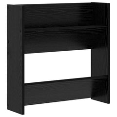 vidaXL Shoe Cabinet 2 pcs 60 x 18 x 60 cm Engineered Wood Black Oak 5