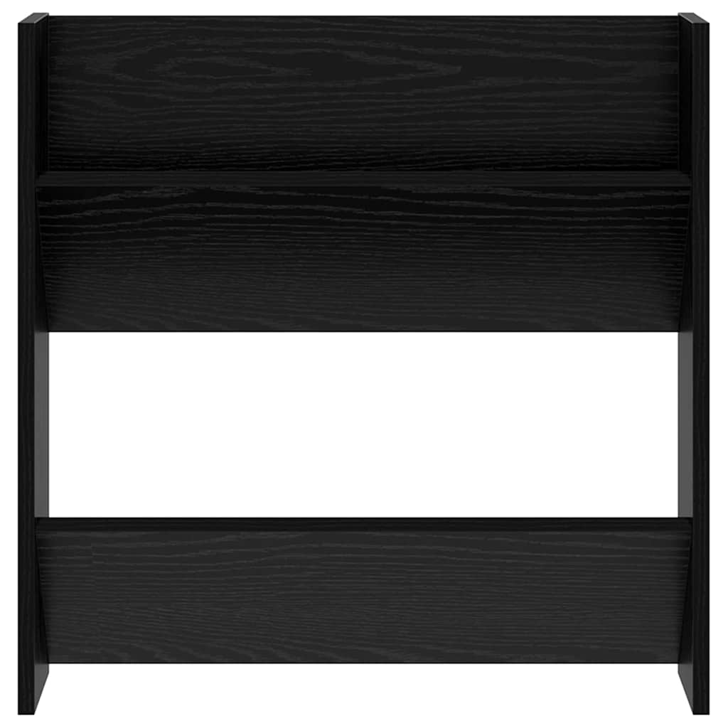vidaXL Shoe Cabinet 2 pcs 60 x 18 x 60 cm Engineered Wood Black Oak 6
