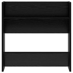 vidaXL Shoe Cabinet 2 pcs 60 x 18 x 60 cm Engineered Wood Black Oak 6