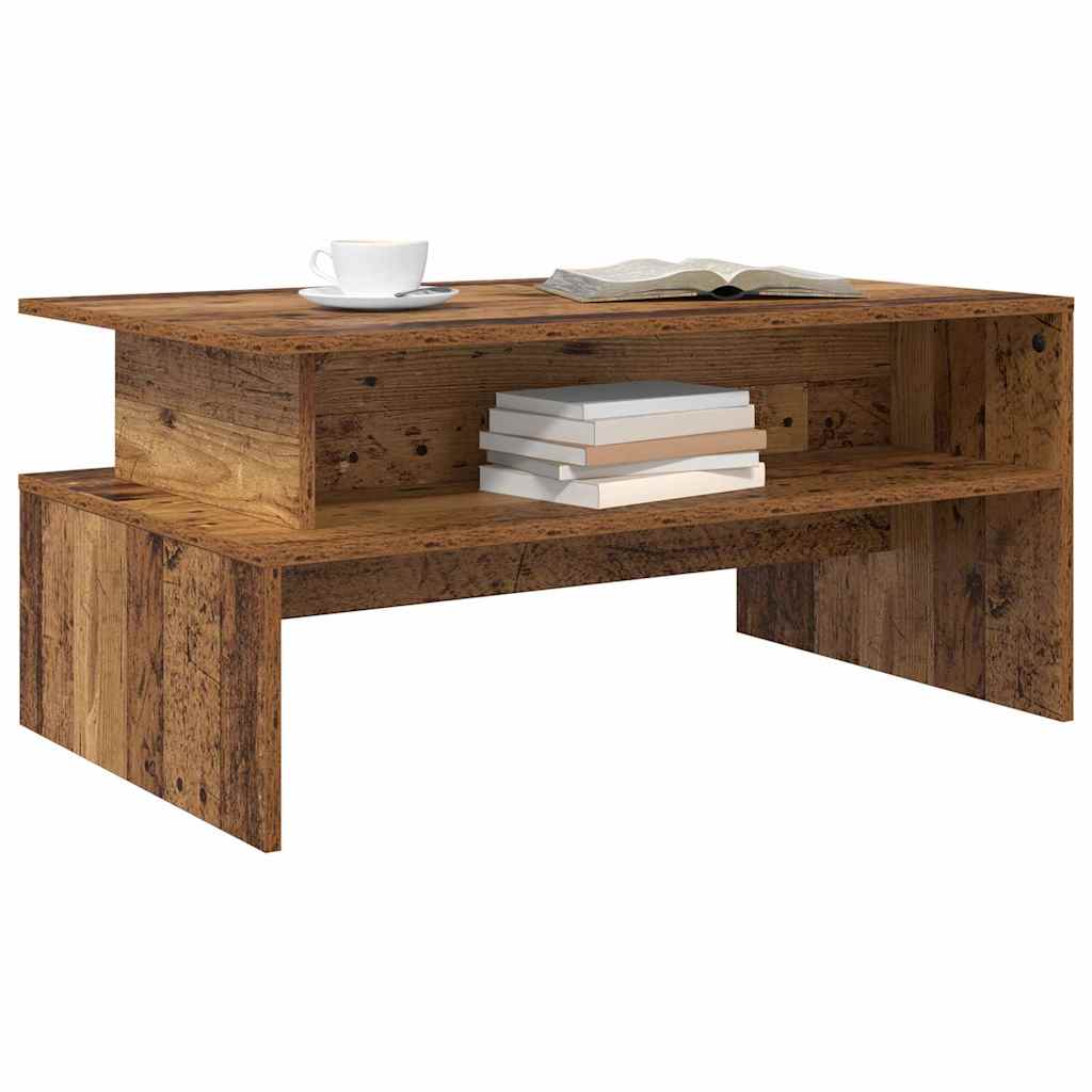 vidaXL Coffee Table Old Wood 90 x 55 x 42.5 cm Engineered Wood 3