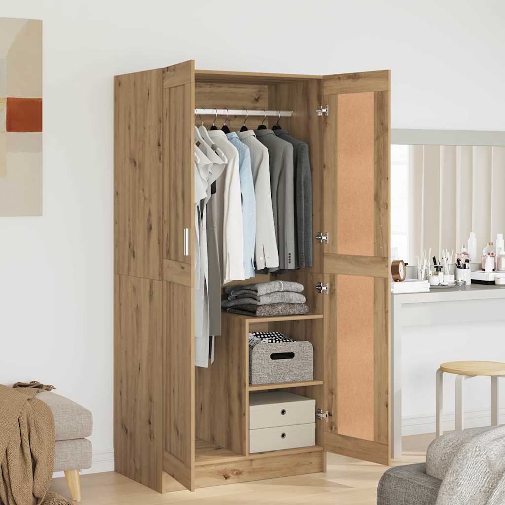 Wardrobe 82,5x51,5x180 cm Engineered Wood Artisan oak