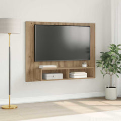Wall TV Cabinet 120x23,5x90 cm Engineered Wood Artisan oak