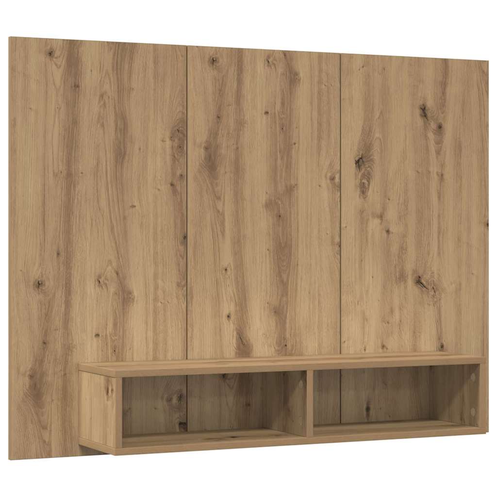 Wall TV Cabinet 120x23,5x90 cm Engineered Wood Artisan oak