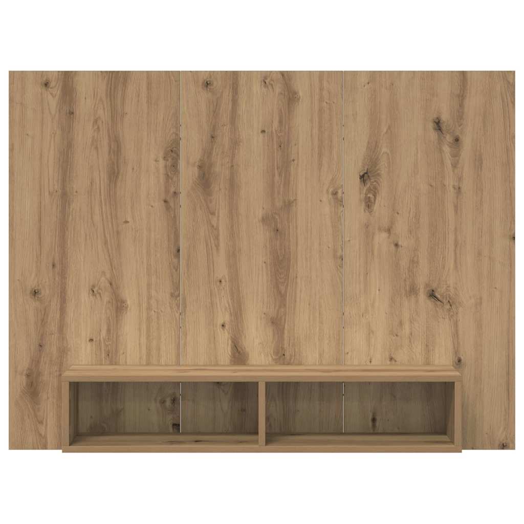 Wall TV Cabinet 120x23,5x90 cm Engineered Wood Artisan oak