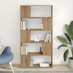 Book Cabinet Room Divider 80x24x155 cm Engineered Wood Artisan oak