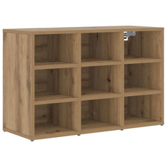 vidaXL Shoe Cabinet 77.5 x 30 x 51 cm Engineered Wood Artisan Oak 2