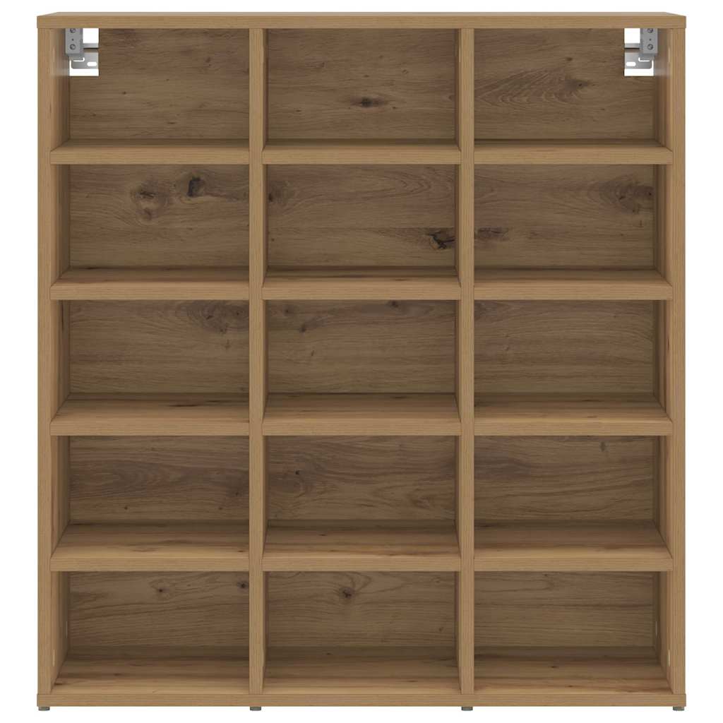 vidaXL Shoe Cabinet 77.5 x 30 x 83.5 cm Engineered Wood Artisan Oak 5