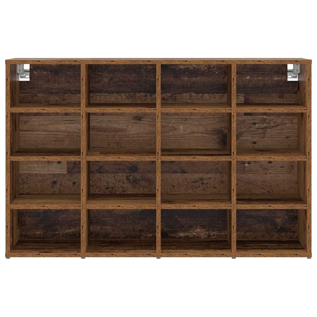 vidaXL Shoe Cabinet 103 x 30 x 67 cm Engineered Wood Old Wood 5