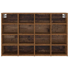 vidaXL Shoe Cabinet 103 x 30 x 67 cm Engineered Wood Old Wood 5