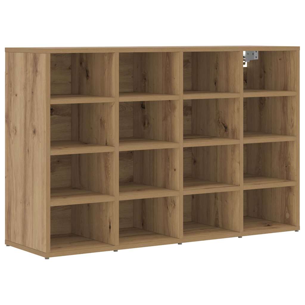 vidaXL Shoe Cabinet 103 x 30 x 67 cm Engineered Wood Artisan Oak 2