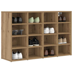 vidaXL Shoe Cabinet 103 x 30 x 67 cm Engineered Wood Artisan Oak 3
