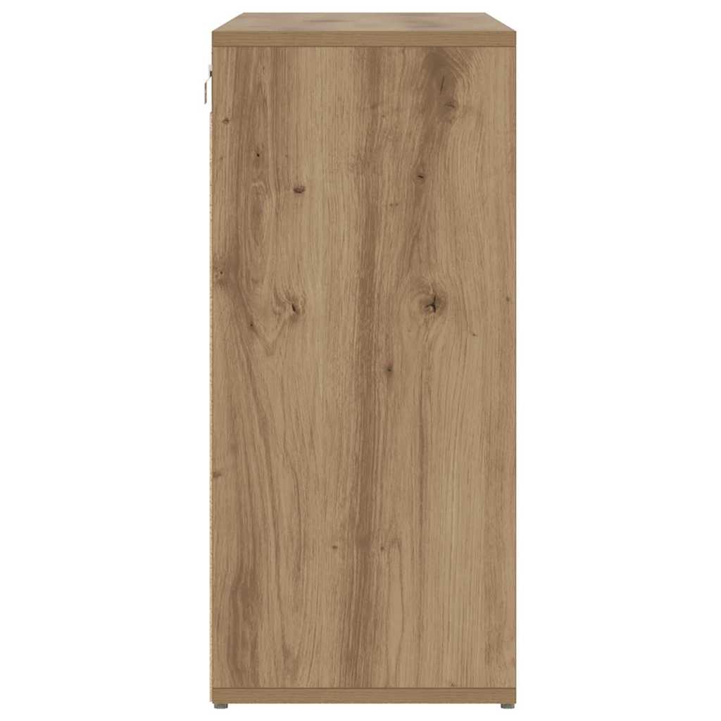 vidaXL Shoe Cabinet 103 x 30 x 67 cm Engineered Wood Artisan Oak 6