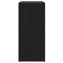 vidaXL Shoe Cabinet 103 x 30 x 67 cm Engineered Wood Black Oak 6