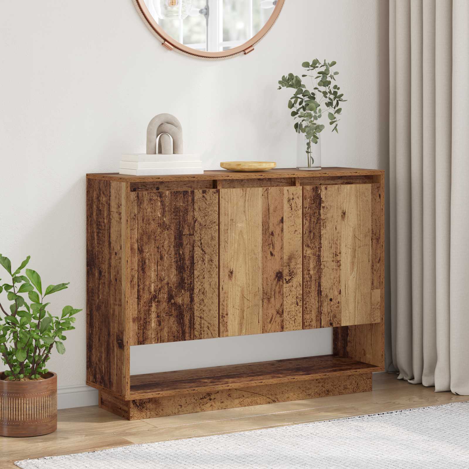 vidaXL Sideboard Old Wood 97 x 29 x 75 cm Engineered Wood 1