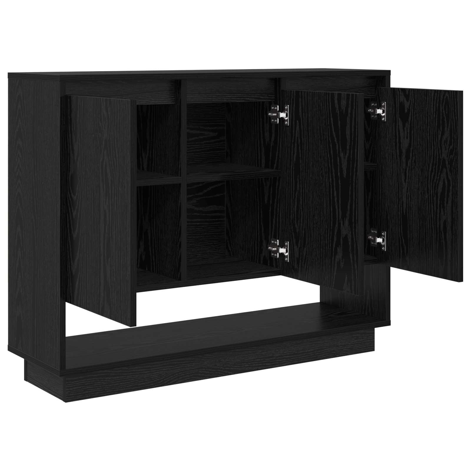 vidaXL Sideboard Black Oak 97 x 29 x 75 cm Engineered Wood 5