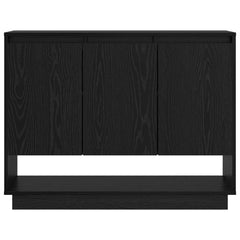 vidaXL Sideboard Black Oak 97 x 29 x 75 cm Engineered Wood 6