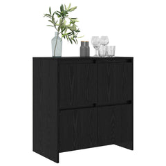 vidaXL Sideboard Black Oak 70 x 41 x 75 cm Engineered Wood 3