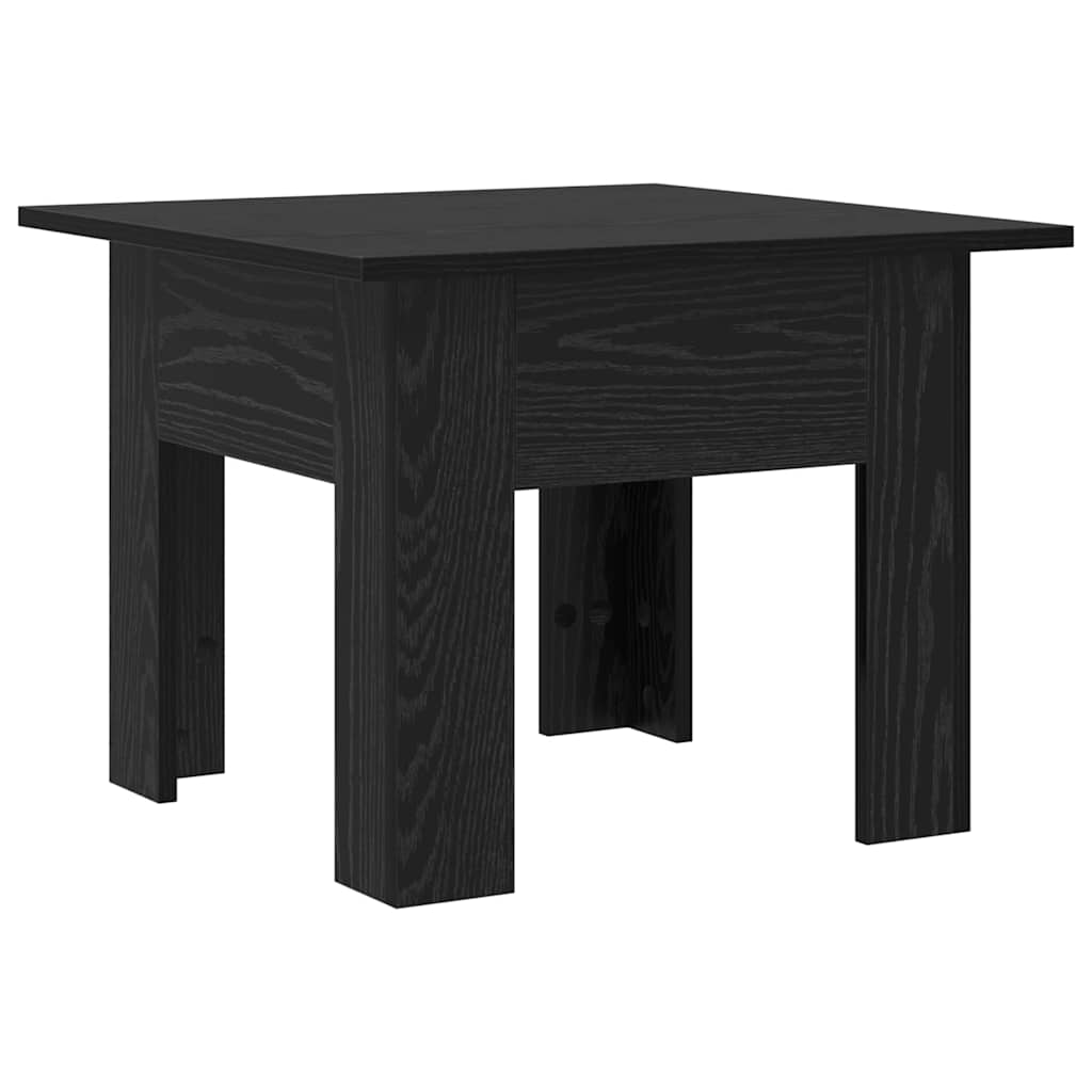 vidaXL Coffee Table Black Oak 55 x 55 x 42 cm Engineered Wood 2