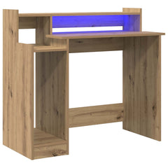 vidaXL Desk Artisan Oak 97 x 45 x 90 cm Engineered Wood 2