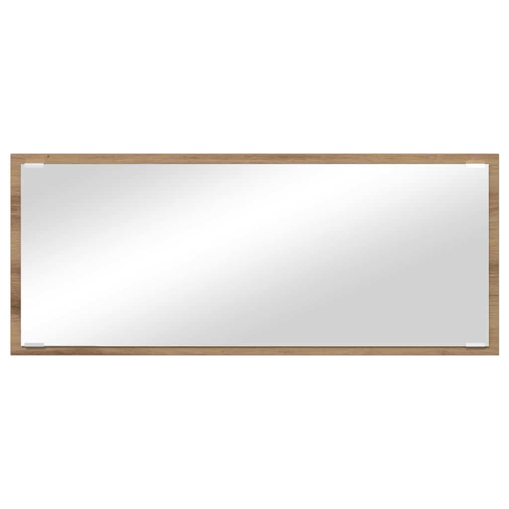 vidaXL Mirror Artisan Oak 90 x 8.5 x 37 cm Engineered Wood 5