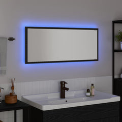 vidaXL Mirror Black Oak 90 x 8.5 x 37 cm Engineered Wood 4