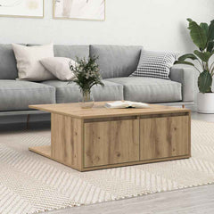 vidaXL Coffee Table Artisan oak 80 x 80 x 31 cm Engineered Wood 1
