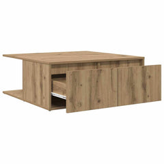 vidaXL Coffee Table Artisan oak 80 x 80 x 31 cm Engineered Wood 5