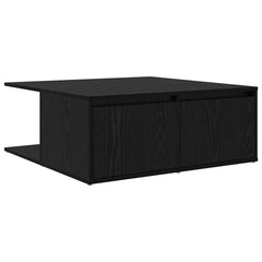 vidaXL Coffee Table Black oak 80 x 80 x 31 cm Engineered Wood 2
