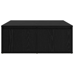vidaXL Coffee Table Black oak 80 x 80 x 31 cm Engineered Wood 6